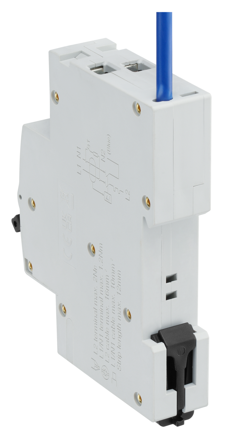 BG Circuit Protection RCBO - Bidirectional 10A C Curve RCBO Type A 2P 1 Module