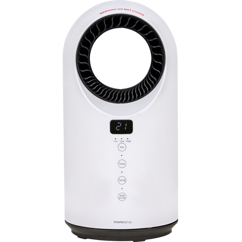 Masterplug Smart Energy - SmartEnergy Breeze. Bladeless Heater & Fan, 1500W, White