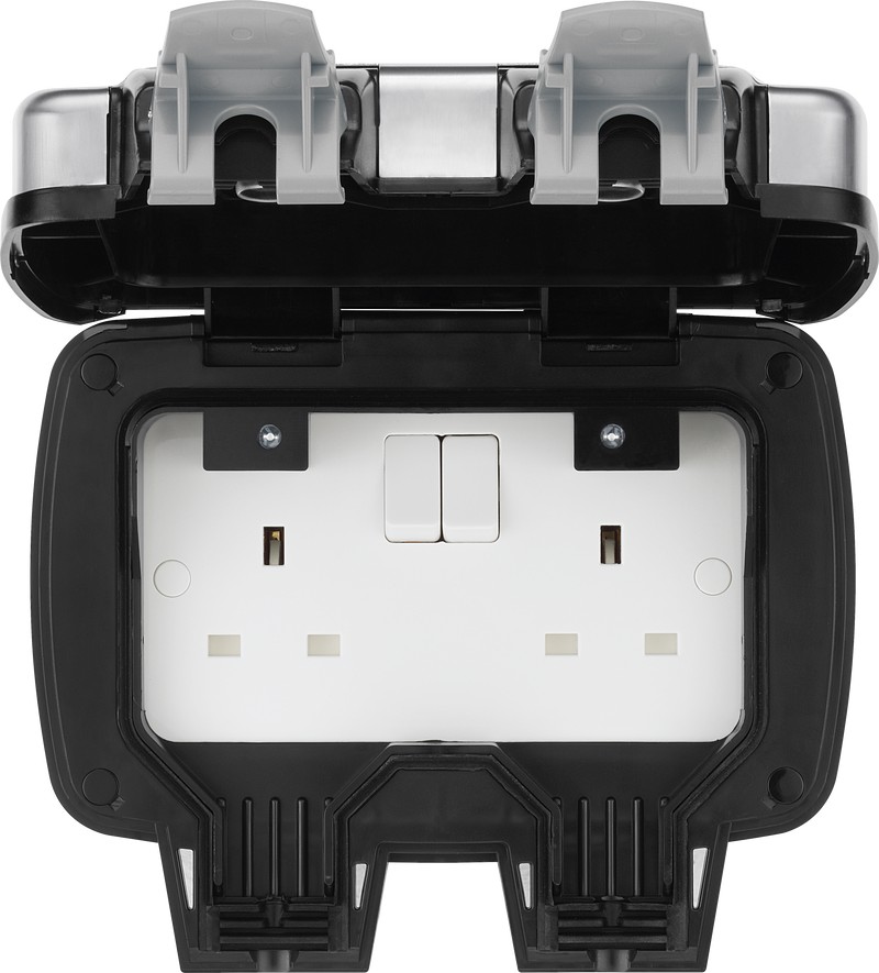 BG Electrical Weatherproof Decorative - Double, switched, double pole, IP66
