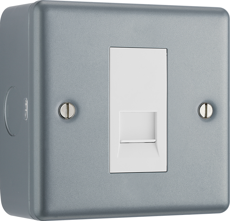 BG Electrical Metal Clad - Single, telephone socket, secondary