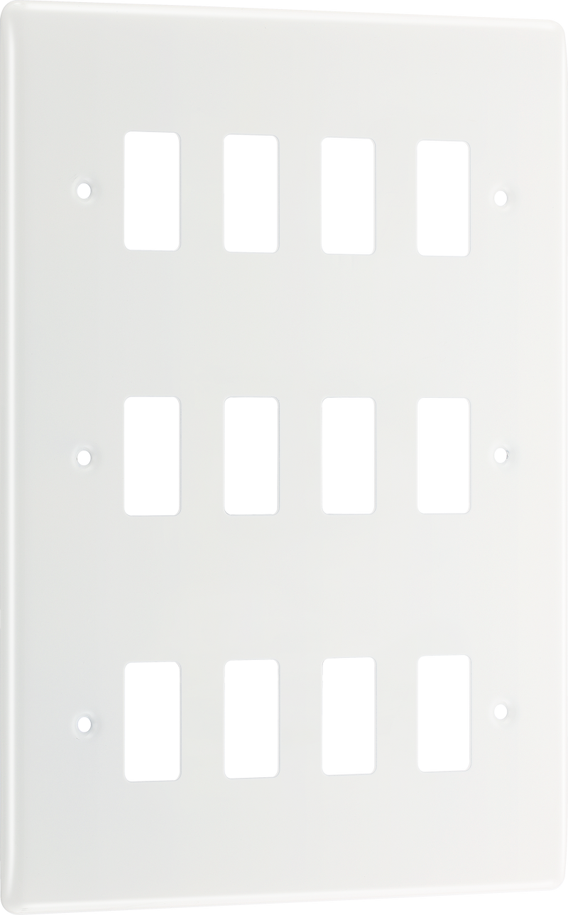 BG Electrical Grid - 12 module, rectangular