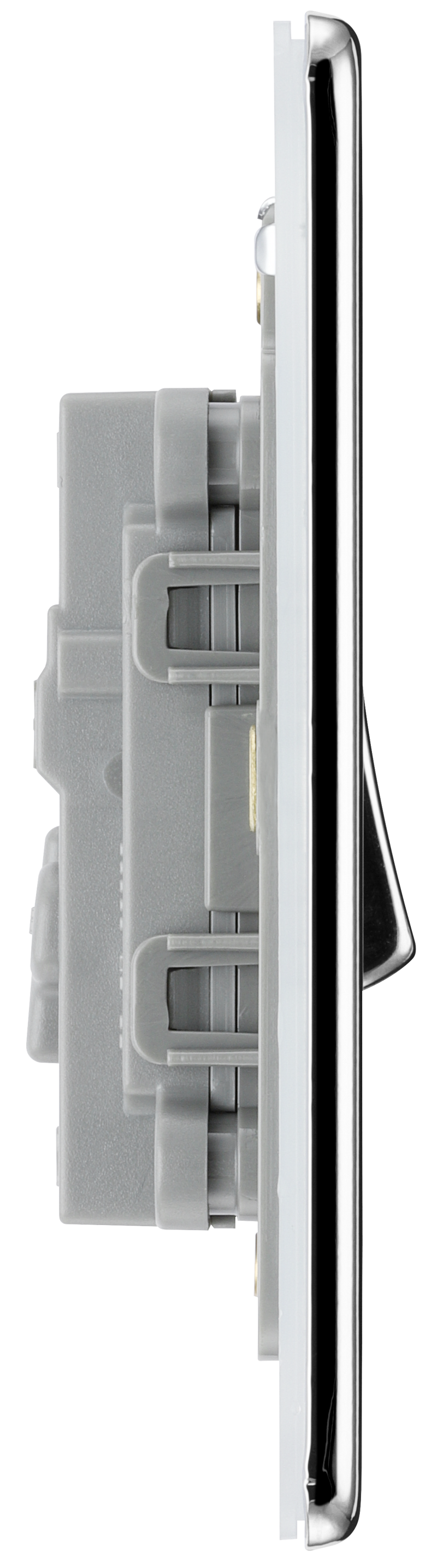 BG Electrical Flatplate Screwless Polished Chrome - Intermediate switch