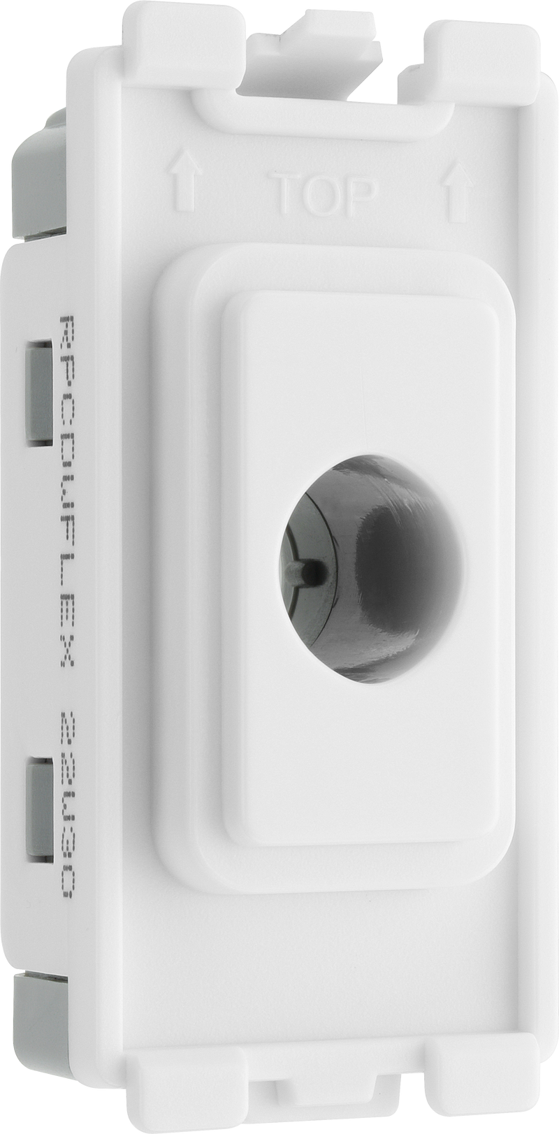 BG Electrical Grid - Flex outlet, up to 10mm (EVOLVE WHITE)