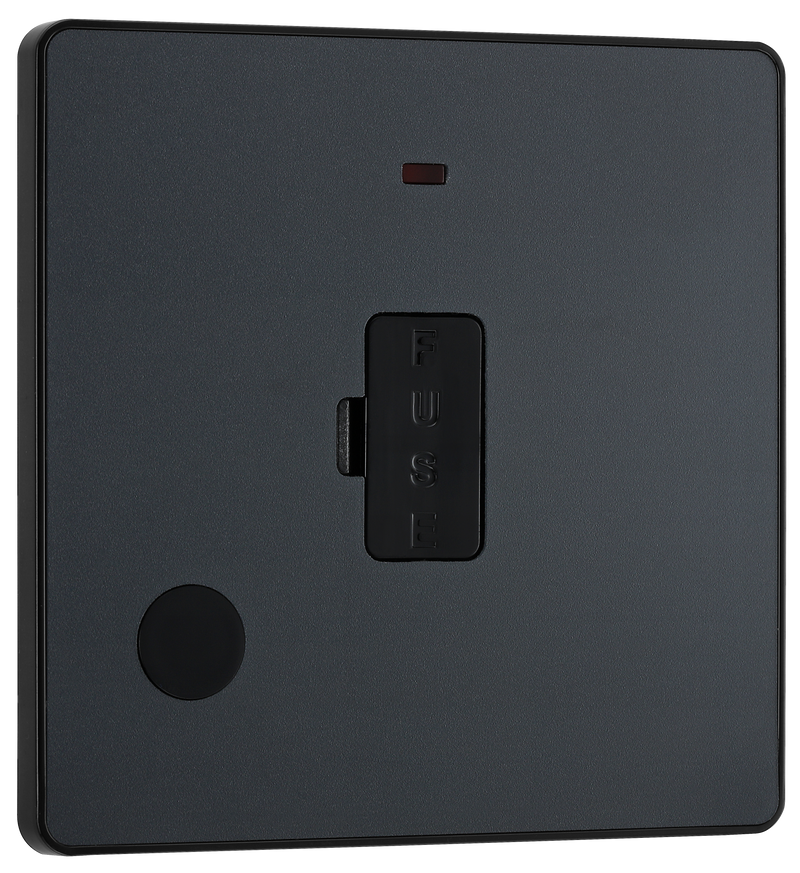 BG Electrical Evolve Matt Grey - Unswitched and fused