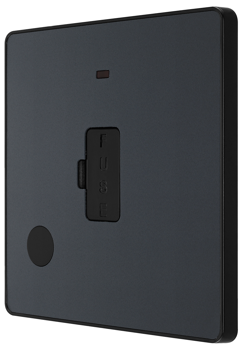 BG Electrical Evolve Matt Grey - Unswitched and fused