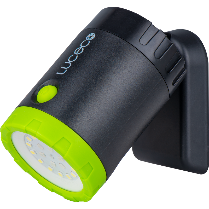 Luceco Magnetic Torch - LED Mini Spotlight with Magnet and Clamp, USB-C Rechargeable, 3 Lighting Modes, Inspection Light, Hands-Free Operation, IP44, 5W, 500lm, 6500K