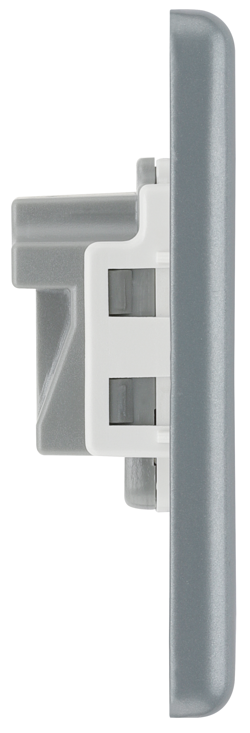 BG Electrical Metal Clad - 5A, single, unswitched, round pin