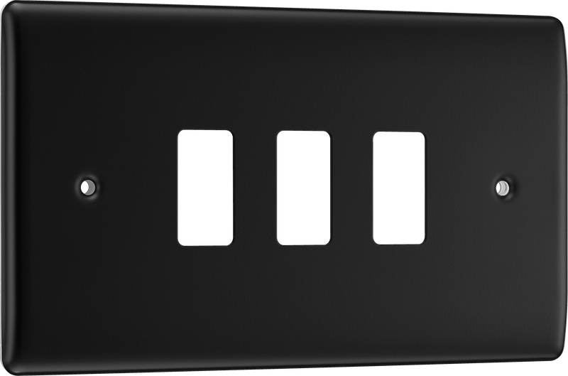 BG Electrical Grid - 3 module, rectangular