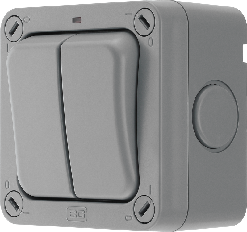 BG Electrical Weatherproof Storm - Double, 2 way, IP66