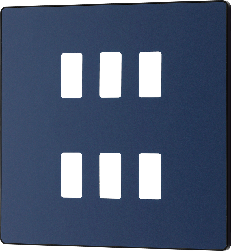 BG Electrical Grid - 6 module, square