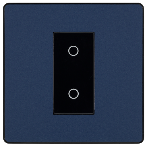 BG Electrical Evolve Matt Blue - Single, 2 way touch, 200W, master