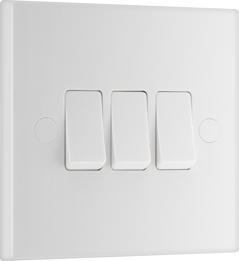 BG Electrical 900 Series - Triple, 2 way switch