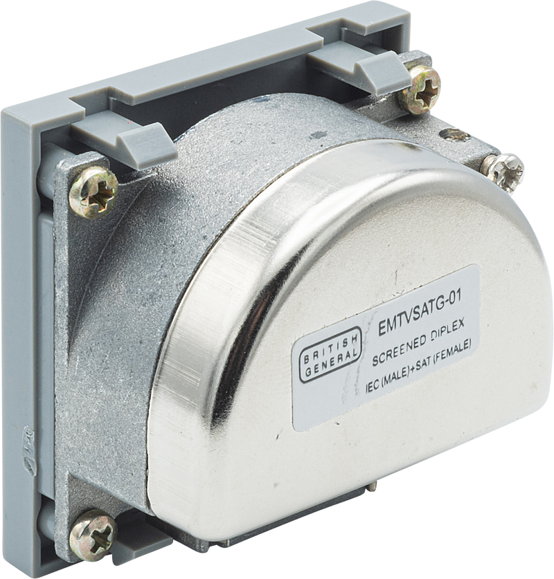 BG Electrical Euro Module - TV and satellite - IEC male radio IEC female