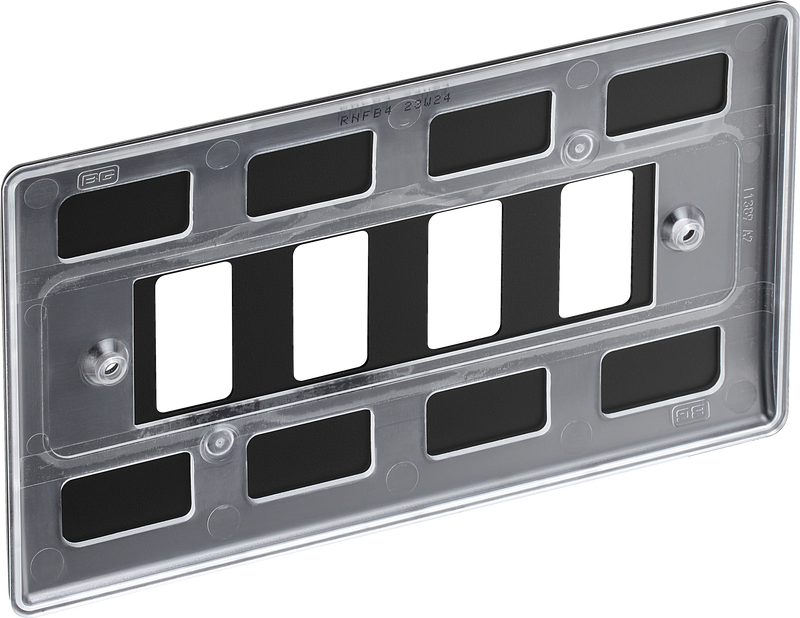 BG Electrical Grid - 4 module, rectangular
