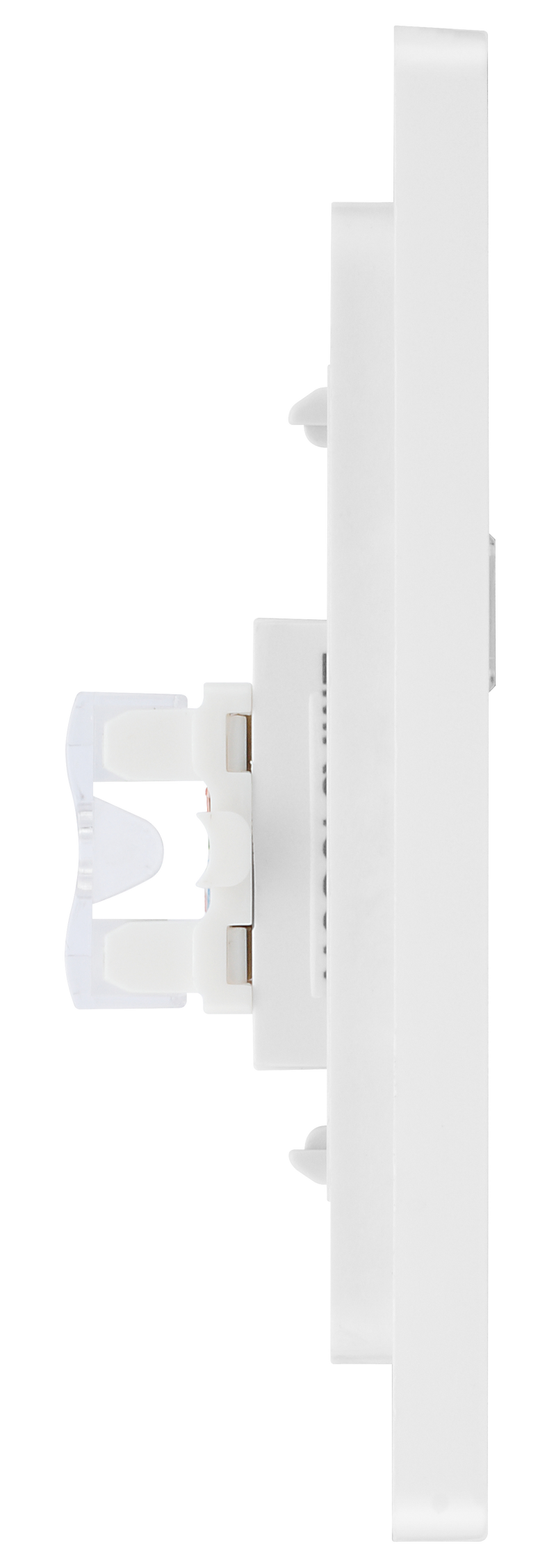 BG Electrical Evolve Pearlescent White - Single, RJ45 telephone socket