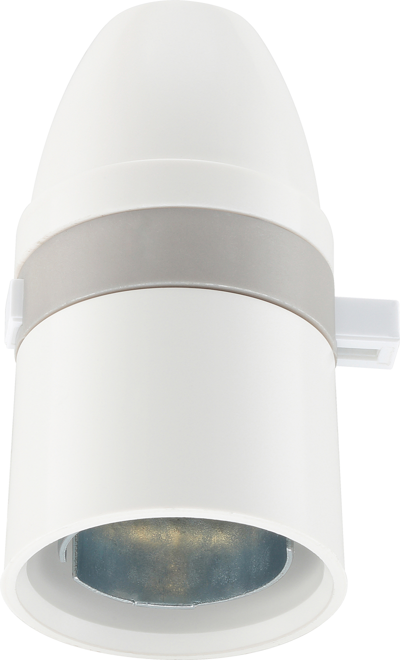 BG Electrical Ceiling Accessories - Push bar switched lamp holder, 0.5" 26 BSB threaded entry with short skirt