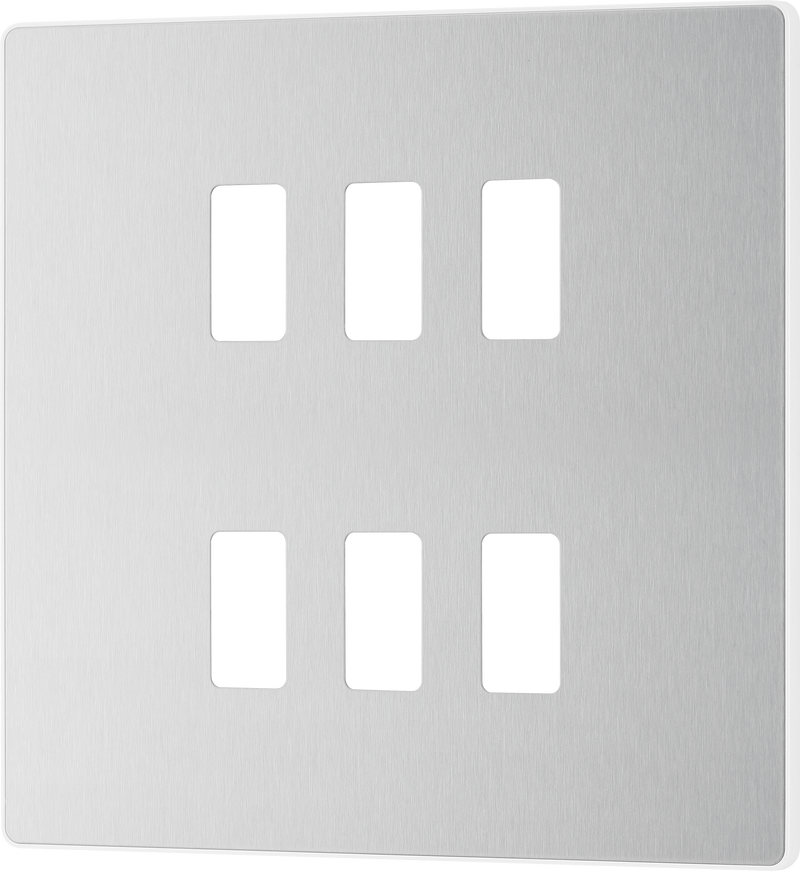 BG Electrical Grid - 6 module, square