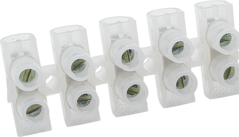 BG Electrical Contractor - 15A terminal strip, 6 way