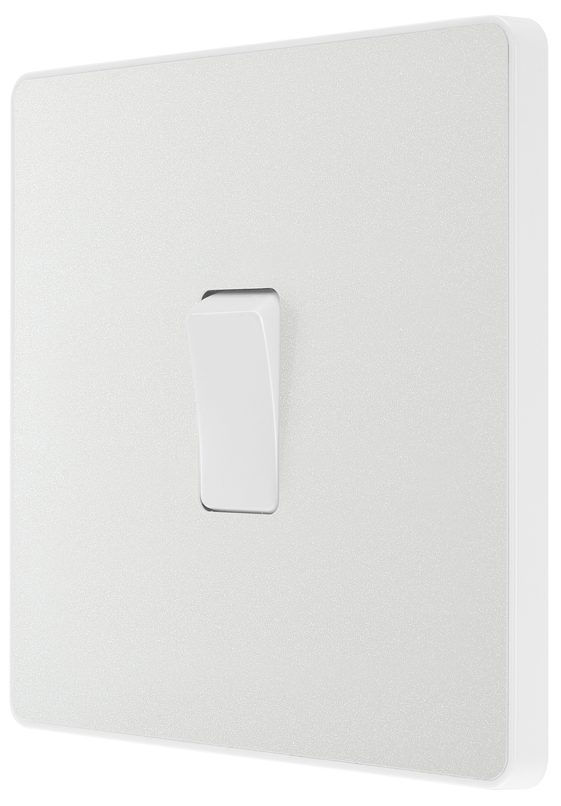 BG Electrical Evolve Pearlescent White - Single, 2 way switch