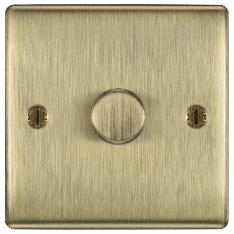 BG Electrical Nexus Metal Antique Brass - Single, 2 way push 200W