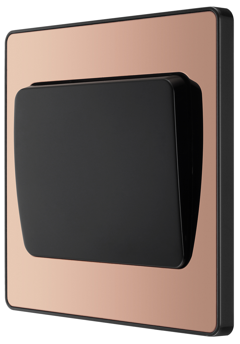 BG Electrical Evolve Polished Copper - Single, 2 way switch, wide rocker