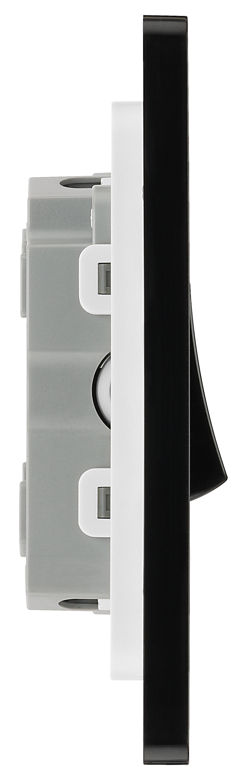 BG Electrical Evolve Matt Black - Triple, 2 way switch