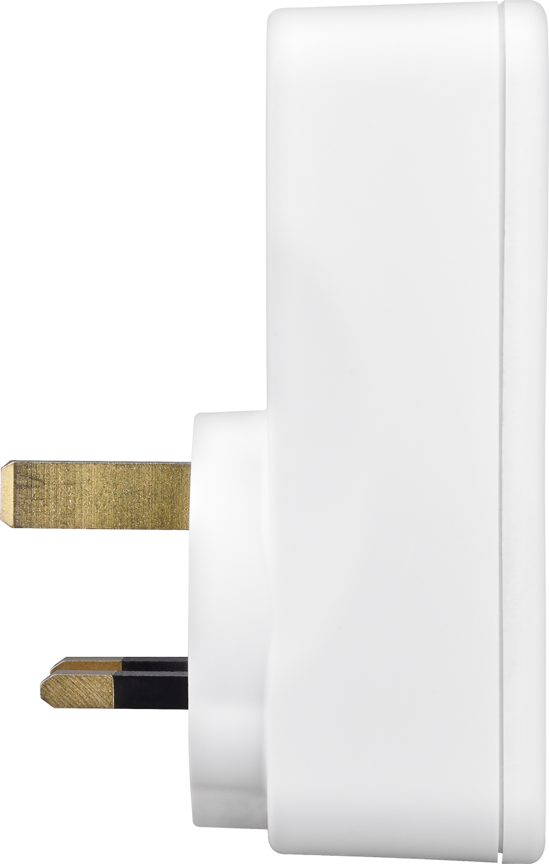 BG Electrical 800 Series - Smart power adaptor, 13A white moulded