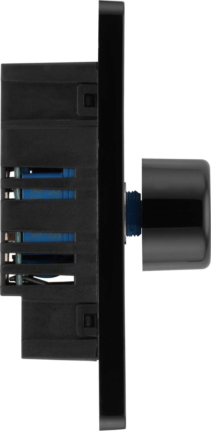 BG Electrical Evolve Black Chrome - Single, 2 way push 200W