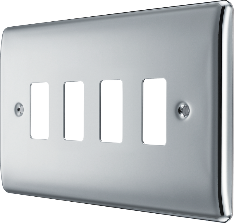 BG Electrical Grid - 4 module, rectangular