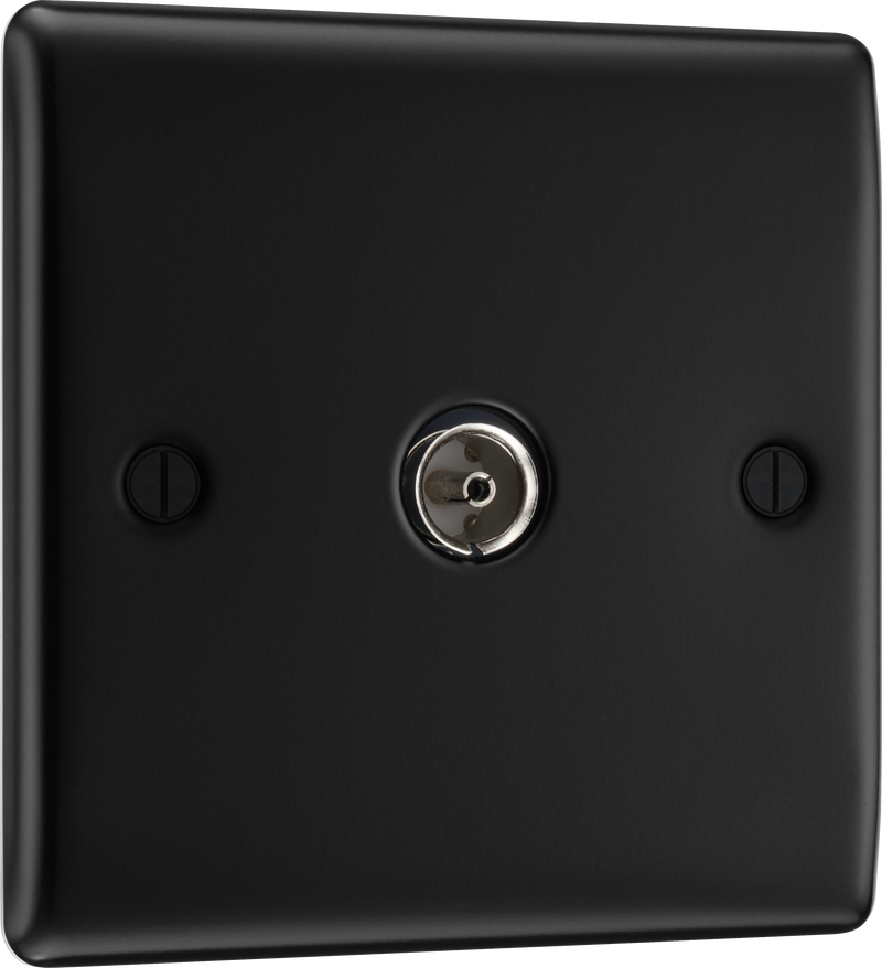 BG Electrical Nexus Metal Matt Black - Single, co-axial