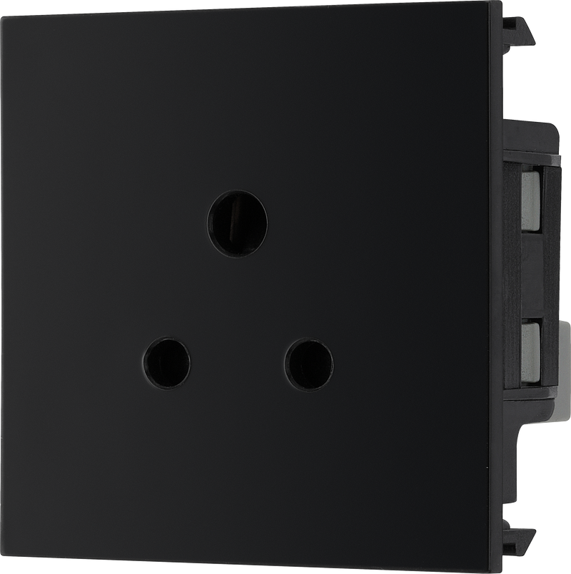 BG Electrical Euro Module - 2A round pin, unswitched socket