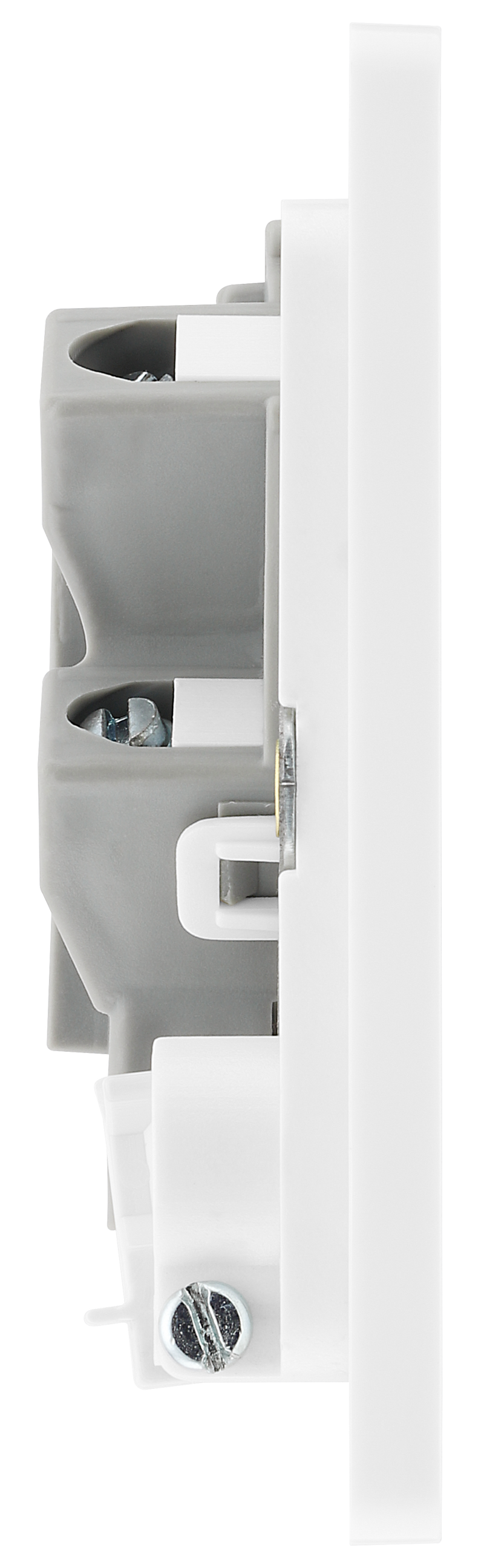 BG Electrical Evolve Brushed Steel - Unswitched and fused