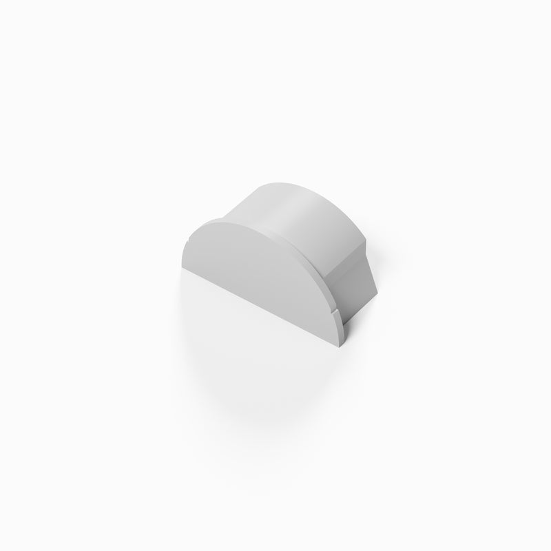 D-Line Trunking - 50x25mm White Smooth-Fit End Cap