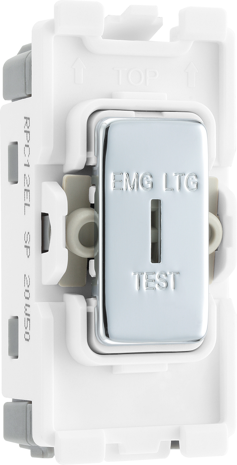 BG Electrical Grid - 2 way, single pole, printed EMG LTG TEST