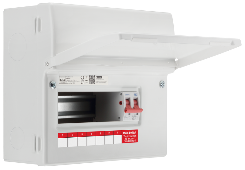 BG Circuit Protection Main Switch - 9 module, 7 way, 100A Main Switch