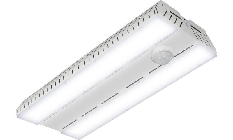 Luceco Elara Bay - ElaraBay with rack lens 21000 lumens fixed output emergency and PIR sensor