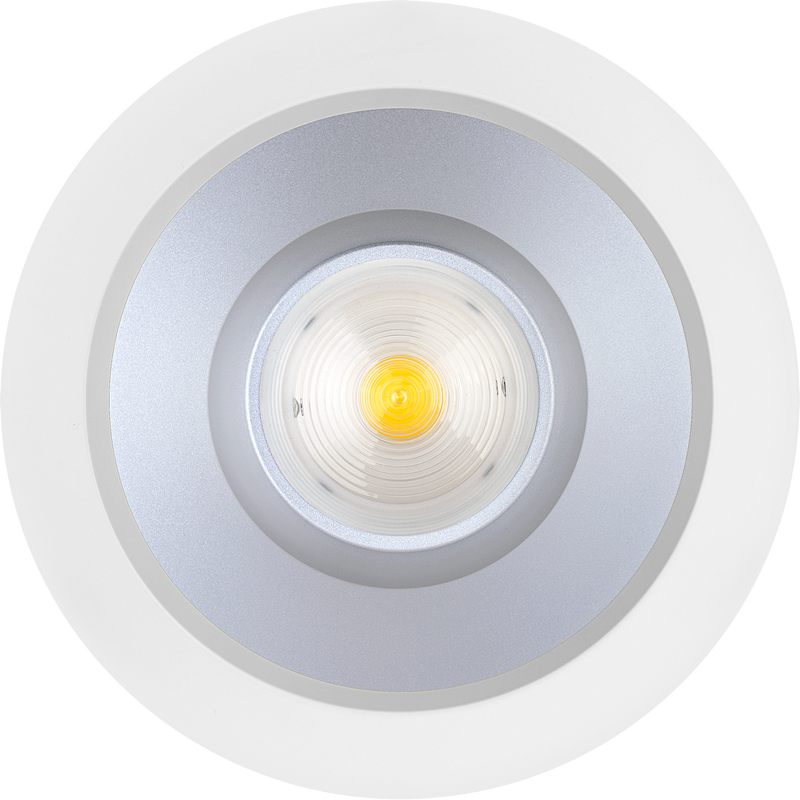 Luceco Platinum Surface - Platinum surface downlight matt reflector 218mm 1200 lumen with fixed output driver