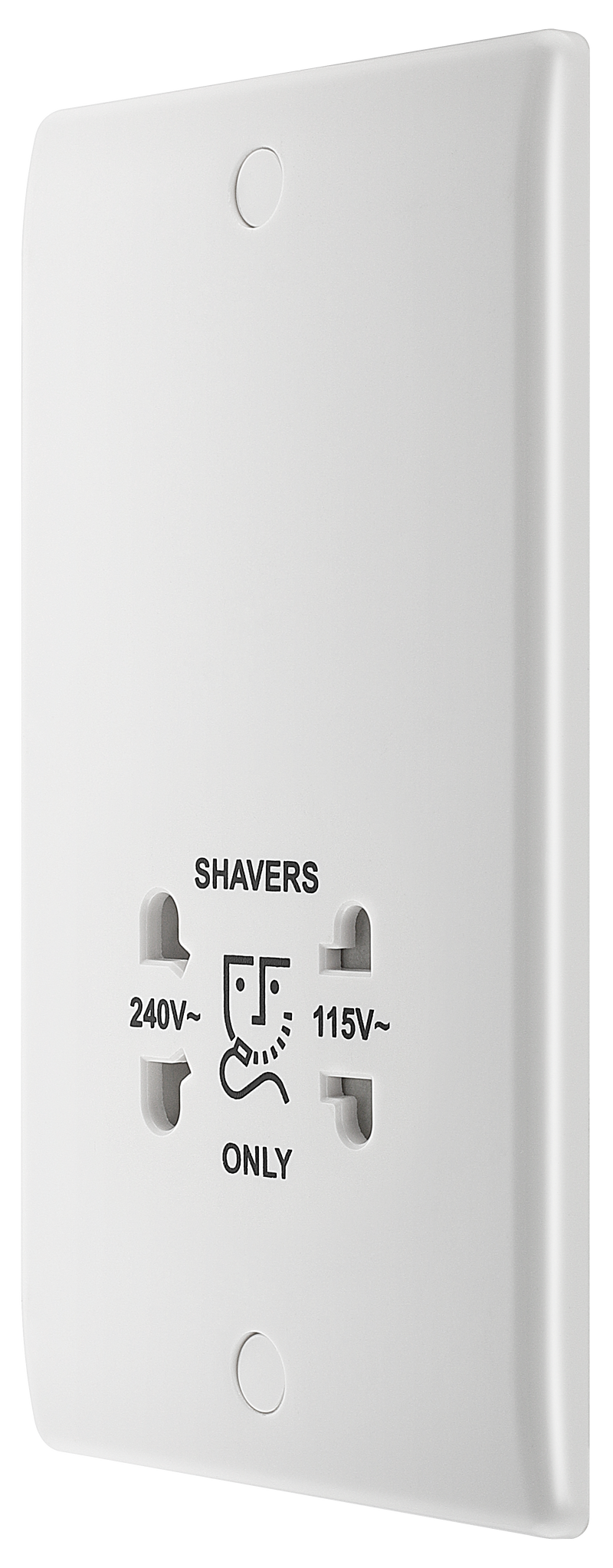 BG Electrical 800 Series - 115/240V dual voltage shaver socket