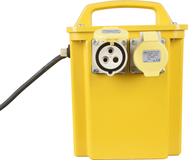 Masterplug Site - 110V 3.3KVA, 2 Sockets, 1.5m, 16A, Yellow