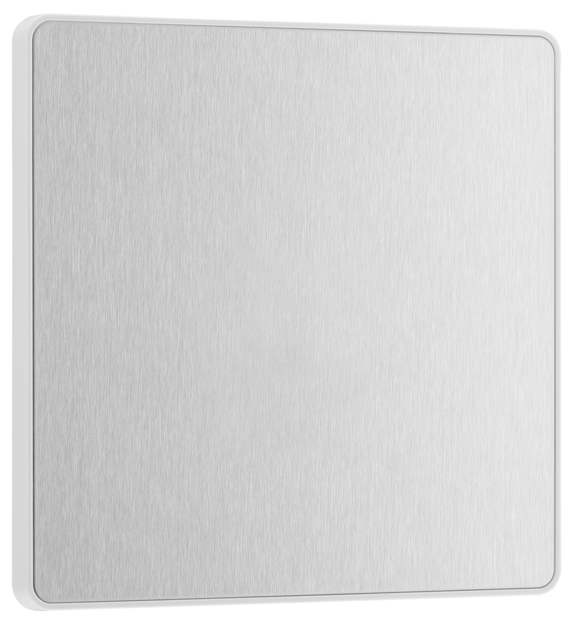 BG Electrical Evolve Brushed Steel - Single, blank plate