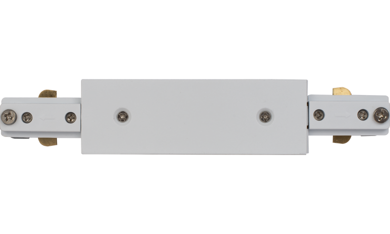 Luceco Single Circuit Track - Single circuit track straight connector accessory white