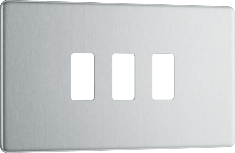 BG Electrical Grid - 3 module, rectangular