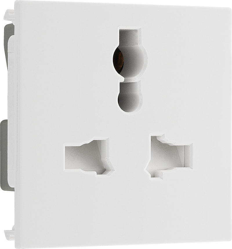 BG Electrical Euro Module - Universal unswitched socket