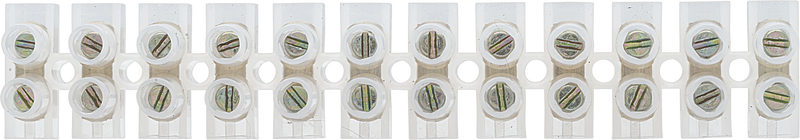 BG Electrical Contractor - 2.5A Terminal Strip, 12 Way, 10pk