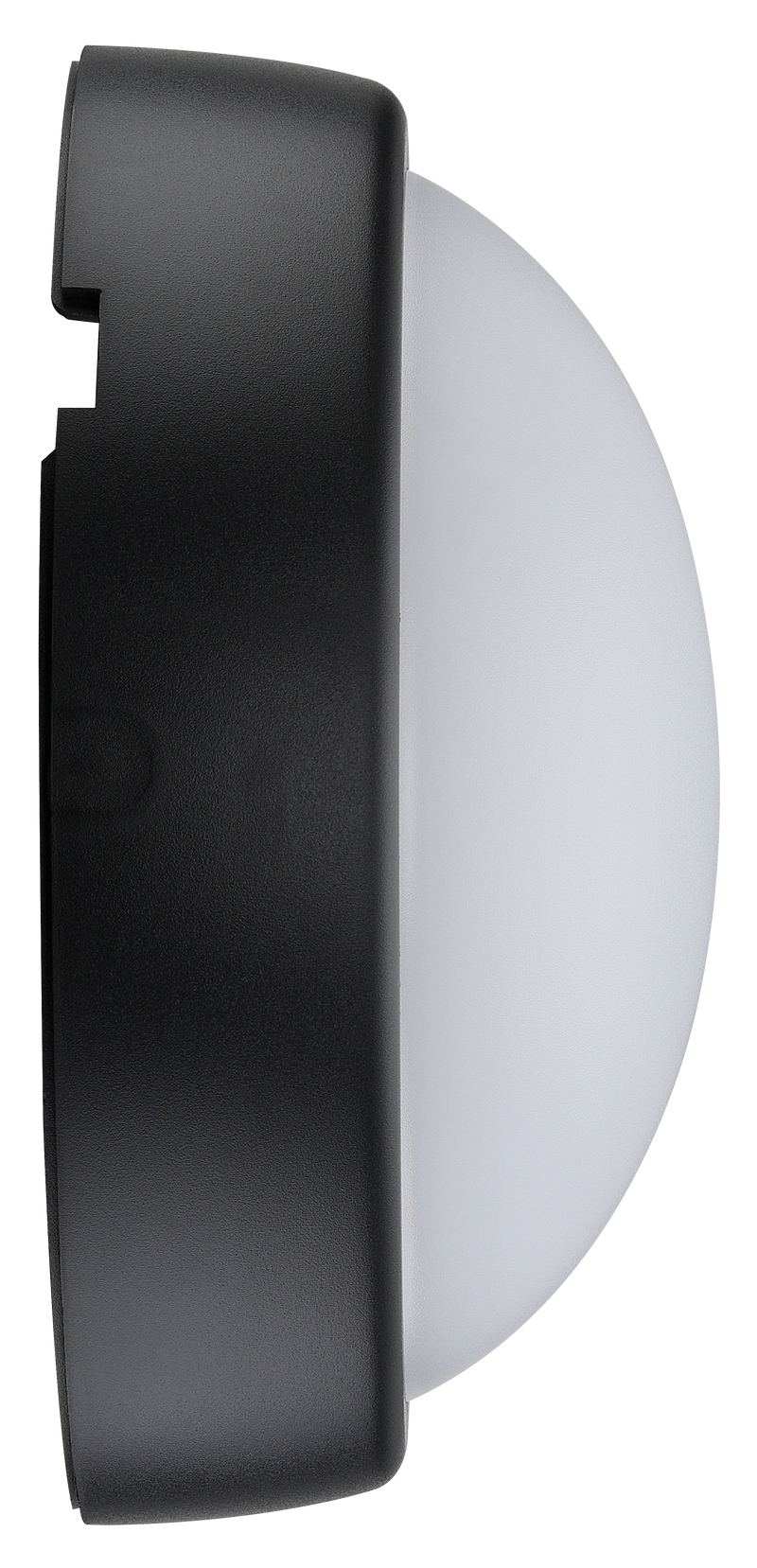 Luceco Ext Residential - Exterior residential bulkhead round 450lumens with white or black bezel
