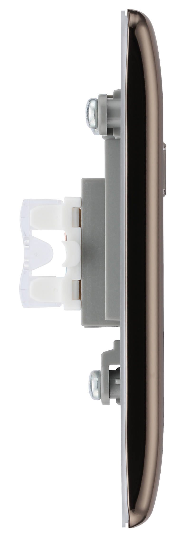 BG Electrical Nexus Metal Black Nickel - Single, RJ45 data socket