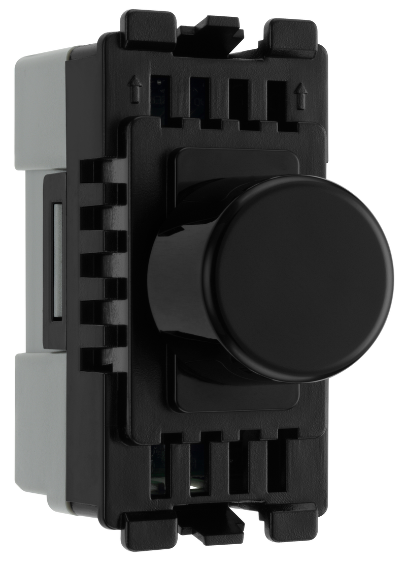 BG Electrical Grid - 2 way, Intelligent Dual Mode Dimmer (EVOLVE BLACK)