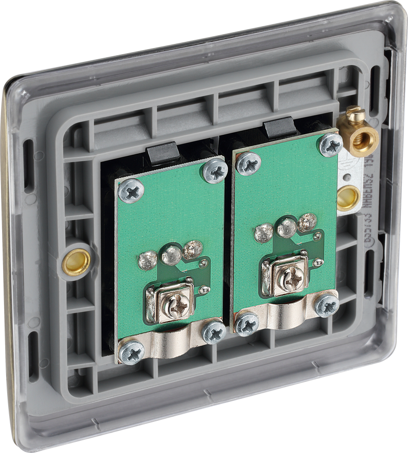 BG Electrical Nexus Metal Antique Brass - Double isolated, co-axial