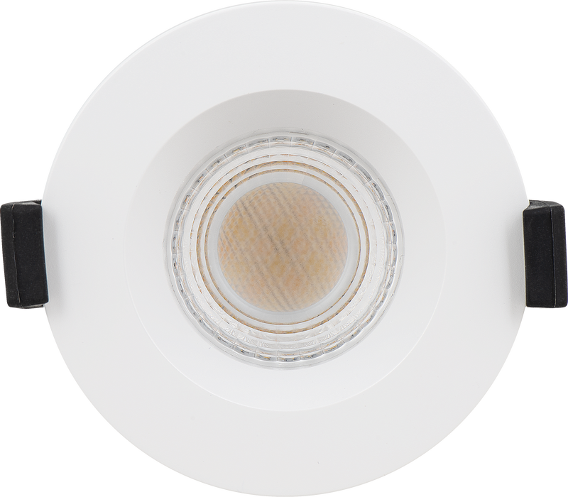 Luceco Ftype Ultra - FType Ultra Fire Rated Downlight 4W/6W 690lm Power Change & CCT Change 3000K / 4000K Dim2Warm Dimmable IP65 White - Regressed
