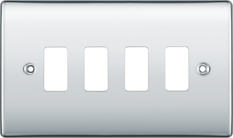 BG Electrical Grid - 4 module, rectangular